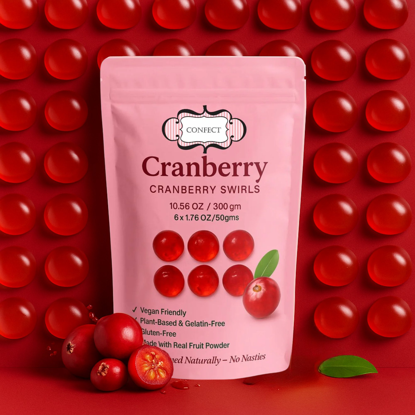 cranberry swirls gummies