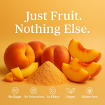 Thumbnail for peach fruit powder pure natural fruit powder for smoothies baking beverages juices tea diy recipes vegan gluten free no added sugar 150 gm