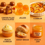 Thumbnail for peach fruit powder pure natural fruit powder for smoothies baking beverages juices tea diy recipes vegan gluten free no added sugar 150 gm