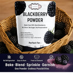 Thumbnail for blackberry powder pure natural fruit powder for smoothies baking beverages juices tea diy recipes vegan gluten free no added sugar 100 gm
