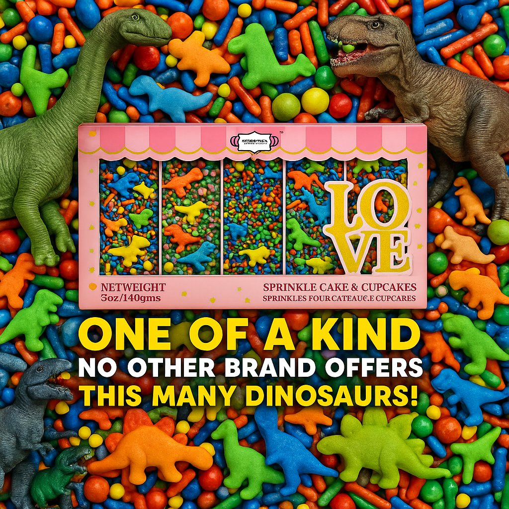 dino sprinkles for decoration 07 140 gm copy