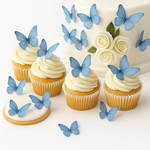 Thumbnail for purple pack of 56 edible wafer paper butterflies 1
