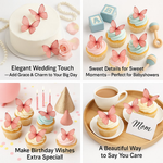 Thumbnail for red pack of 56 edible wafer paper butterflies