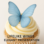 Thumbnail for purple pack of 56 edible wafer paper butterflies 1