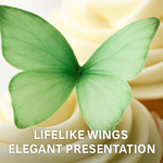 Thumbnail for green pack of 56 edible wafer paper butterflies