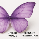 Thumbnail for purple pack of 56 edible wafer paper butterflies