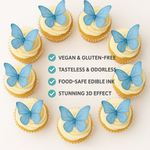 Thumbnail for purple pack of 56 edible wafer paper butterflies 1