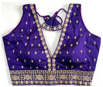 Thumbnail for Malishka Women's Blue Colour Silk Readymade Blouse - Distacart