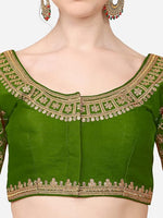Thumbnail for Malishka Women's Light Green Colour Silk Readymade Blouse - Distacart