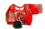 Thumbnail for Malishka Women's Red Colour Shining silk Readymade Blouse