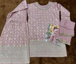 Thumbnail for Aarshi Fashions Baby Pink Shimmer Silk Full Stitched Sharara Suits - Distacart