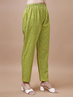 Thumbnail for Embroidered & Floral Printed Cotton Kurta With Pant & Dupatta Set, Multicolor - Hiral Fashion - Distacart