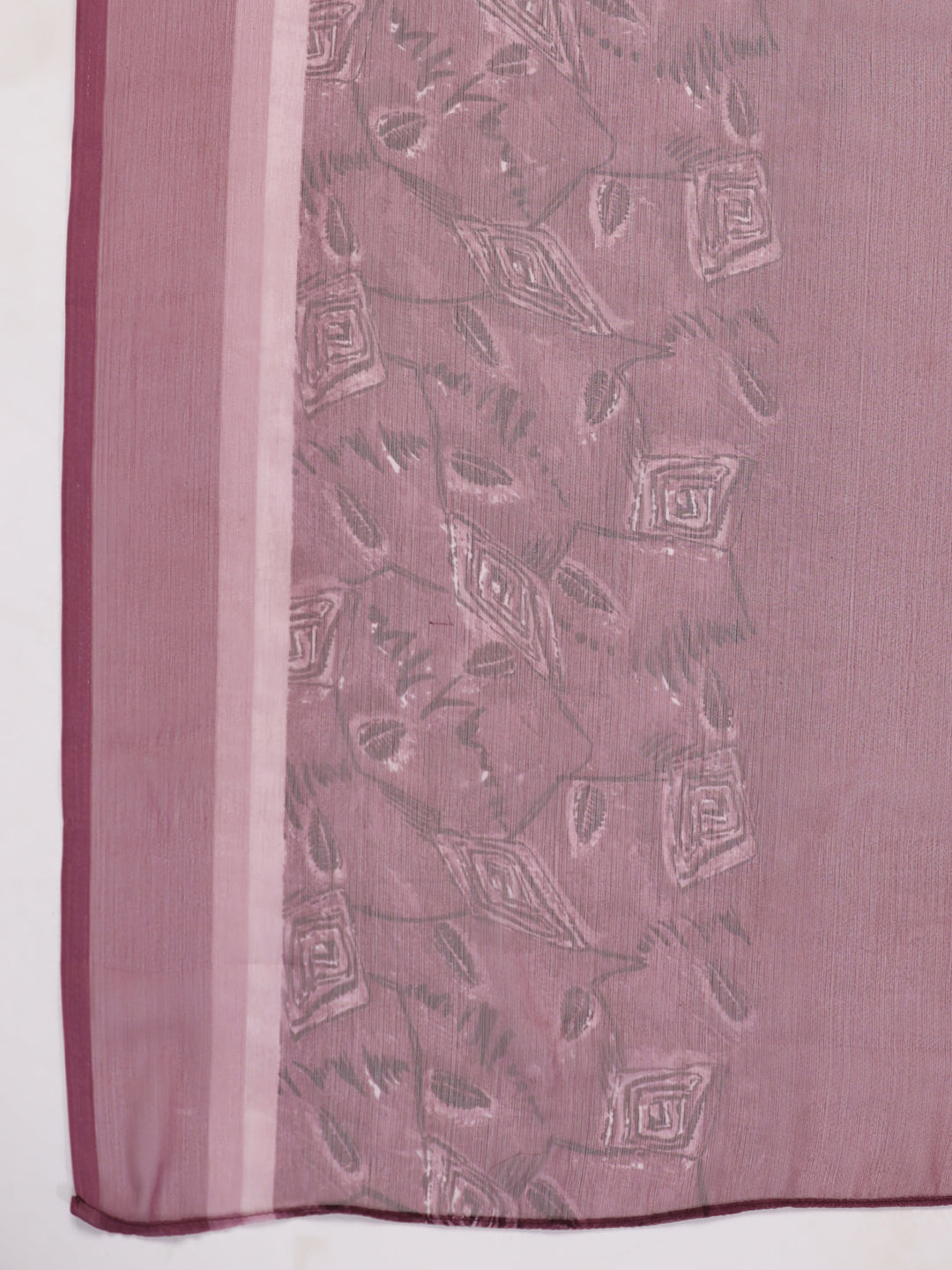 Janasya Regular Biscuit Slub Violet Abstract Tie-Up Neck Kurta,Bottom & Dupatta - Distacart
