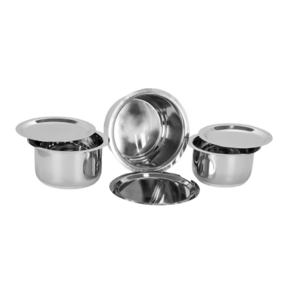 Sumeet Stainless Steel Tope/Patila Cookware Set with Lid - Dista