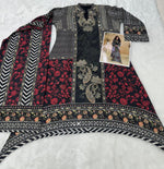 Thumbnail for Aarshi Fashions Black Heavy Crepe Digital Print Palazzo Suits - Distacart