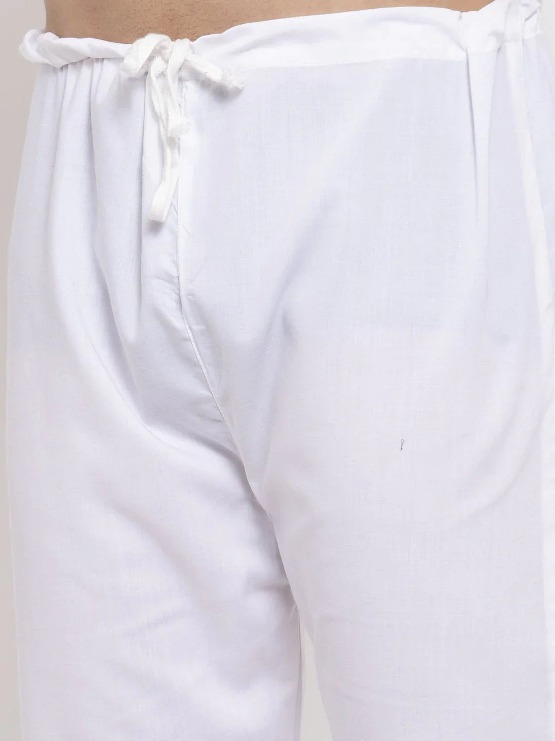 Jompers Men's Grey & White Solid Kurta with Churidar - Distacart