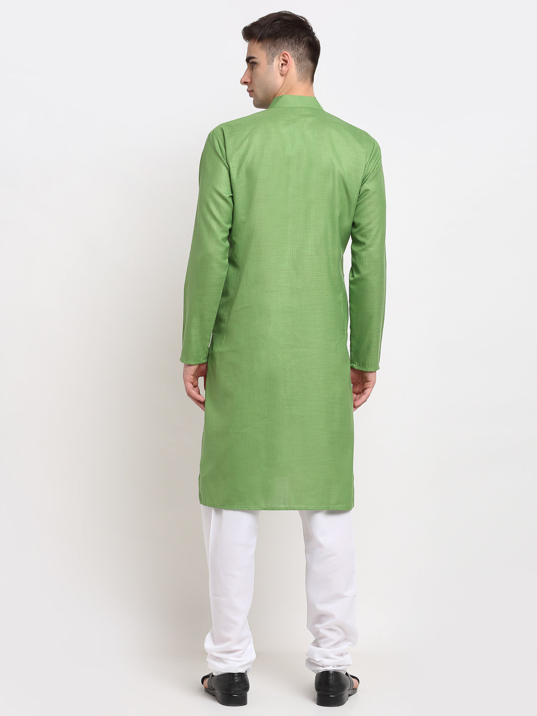 Jompers Men's Cotton Solid Kurta Pyjama - Parrot - Distacart