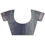 Thumbnail for Joban Fashion Navy Blue Checked Soft Silk Kanjivaram Silk Saree - Distacart
