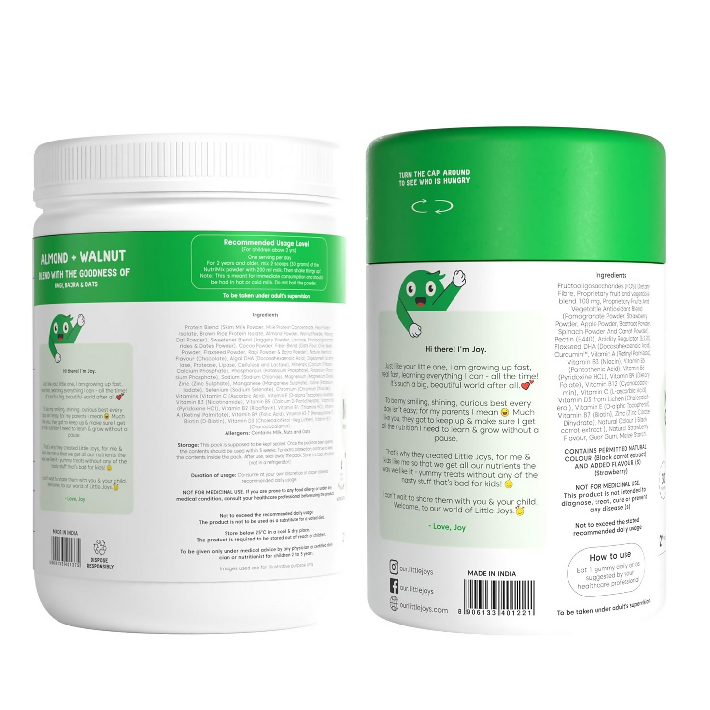 Little Joys Nutrimix & Multivitamin Gummies Immunity Boosting Kit 2-6 years - Distacart