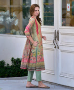 Thumbnail for Prazu Fashion Light Green Silk Blend Designer Salwar Suit
