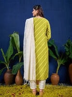 Thumbnail for Malishka Women's Parrot Rayon Embroidered Straight Kurta Pant With Dupatta - Distacart
