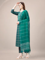 Thumbnail for Malishka Women's Rama Rayon Embroidered Straight Kurta Pant With Dupatta - Distacart
