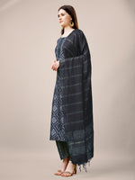 Thumbnail for Malishka Women's Grey Rayon Embroidered Straight Kurta Pant With Dupatta - Distacart
