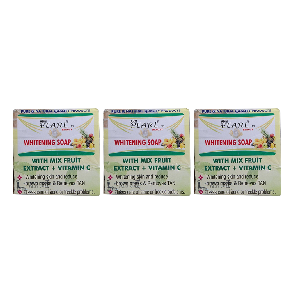 ARM Pearl Beauty Whitening Soap with Mix fruit extract + Vitamin C - Distacart