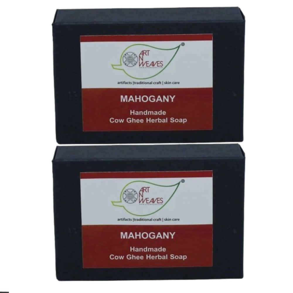 artNweaves Handmade Cow Ghee Herbal Mahogany Soap - Distacart