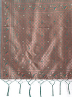 Thumbnail for Astita Elegant Sea Green Cotton Saree with Contrast Pallu - Perfect Blend of Tradition & Comfort