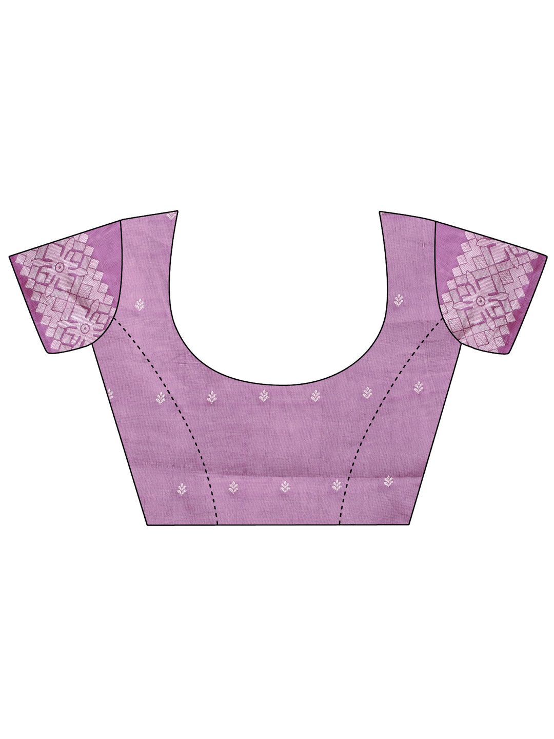 Astita Threads of Tradition: Purple Linen Cotton Saree Woven with Stories of Grace & Heritage - Distacart