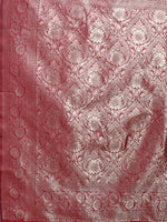 Thumbnail for Astita Maroon Banarasi Silk Saree with Zari Weaving - A Timeless Tale of Elegance - Distacart
