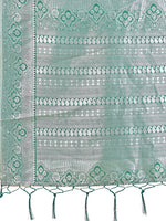 Thumbnail for Astita Graceful Light & Dark Light Green Silk Saree with Rich Woven Border & Paisley Pallu - Perfect for Festive & Wedding Wear - Distacart