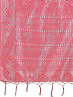Thumbnail for Astita Graceful Light & Dark Peach Silk Saree with Rich Woven Border & Paisley Pallu - Perfect for Festive & Wedding Wear - Distacart