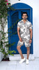 Noroke Modal Satin Modal Printed Co-ord Set Men - Distacart