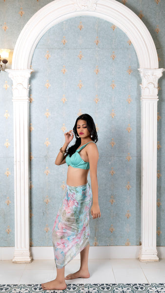 Noroke Silk Floral Silk Sarong - Printed - Distacart