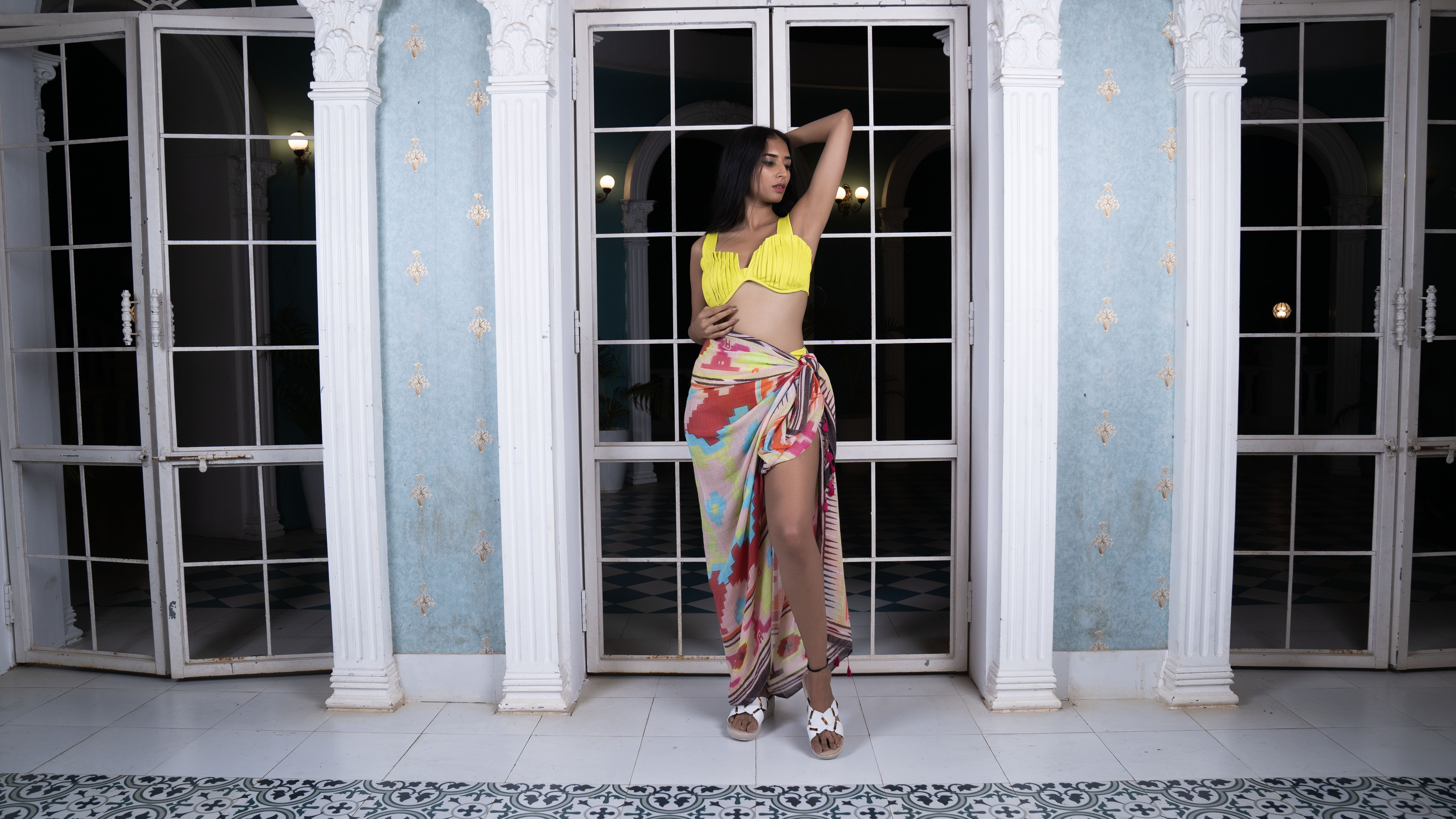 Noroke Modal Abstract Printed Sarong - Distacart