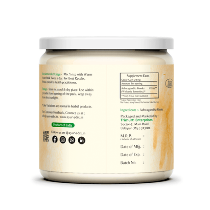 Ayurvedix Organic Ashwagandha Powder - Distacart