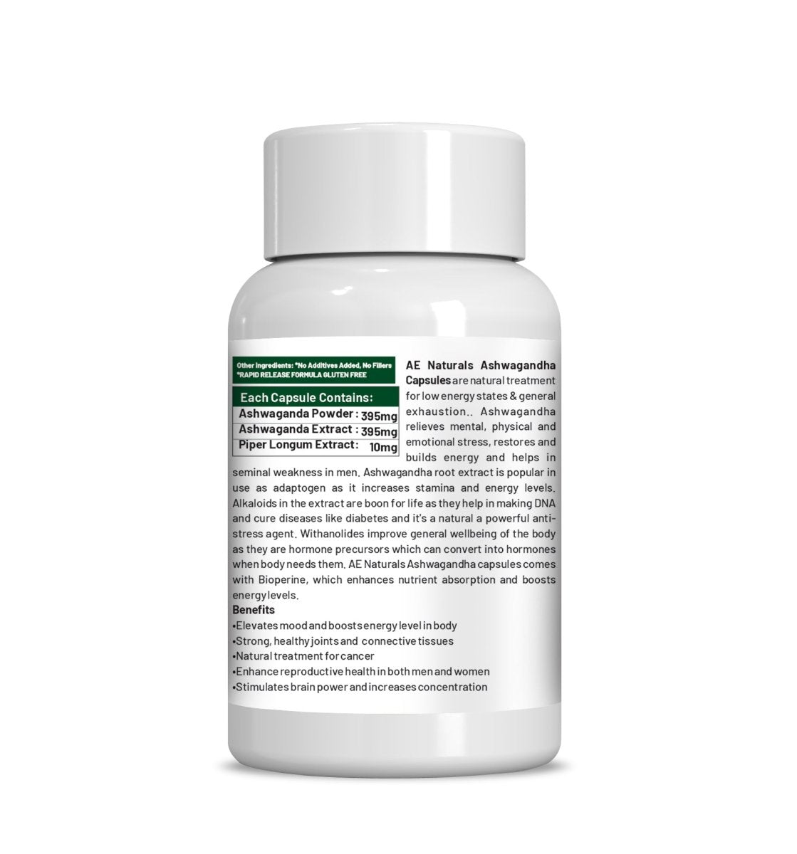 Ae Naturals Ashwagandha Capsules - Distacart