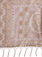 Thumbnail for Astita Graceful Beige & Brown Linen Cotton Saree - Lightweight Elegance for Modern Women