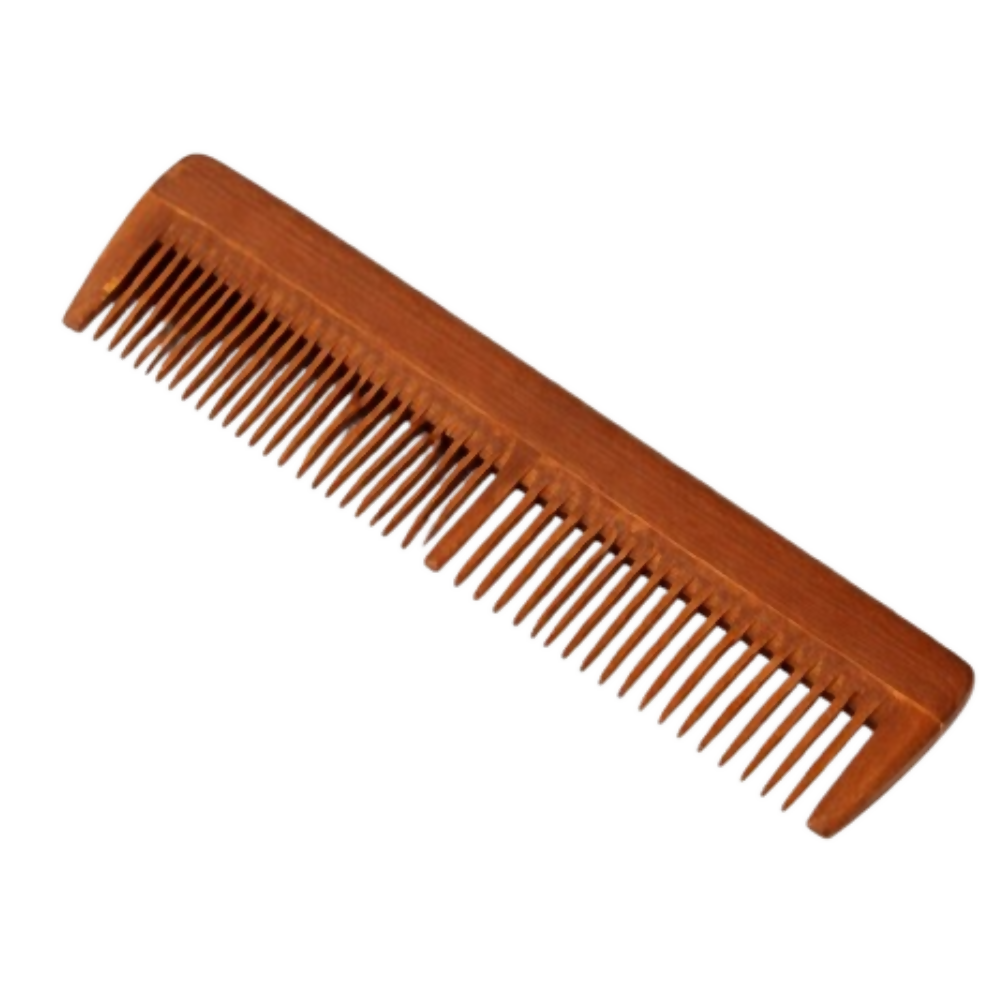 Bronson Professional Kacchi Neem Ayurvedic Wooden Comb - Dista