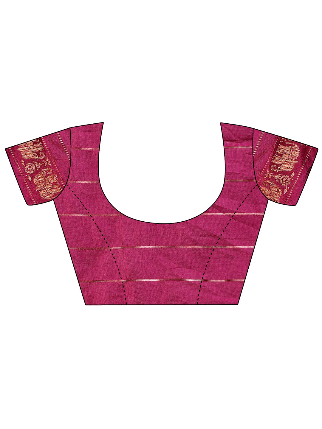 Astita Fiery Purple Banarasi Silk Saree with Gold Zari and Colorful Pallu - Perfect for Bridal,Wedding & Festive Glamour - Distacart