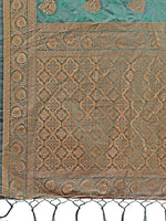 Thumbnail for Astita Majestic Dark Green Banarasi Silk Saree with Golden Zari - Timeless Indian Ethnic Elegance for Weddings & Festive Occasions - Distacart