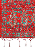 Thumbnail for Astita Elegant Pink Jacquard Linen Cotton Saree with Traditional Multicolor Weave & Tassel Pallu - Festive & Casual Wear for Women - Distacart