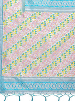 Thumbnail for Astita Radiant Yellow Silk Saree with Pink & Blue Floral Pattern - Perfect for Weddings & Festive Glamour - Distacart