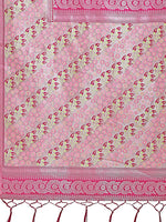Thumbnail for Astita Radiant Light Green Silk Saree with Pink & Blue Floral Pattern - Perfect for Weddings & Festive Glamour - Distacart
