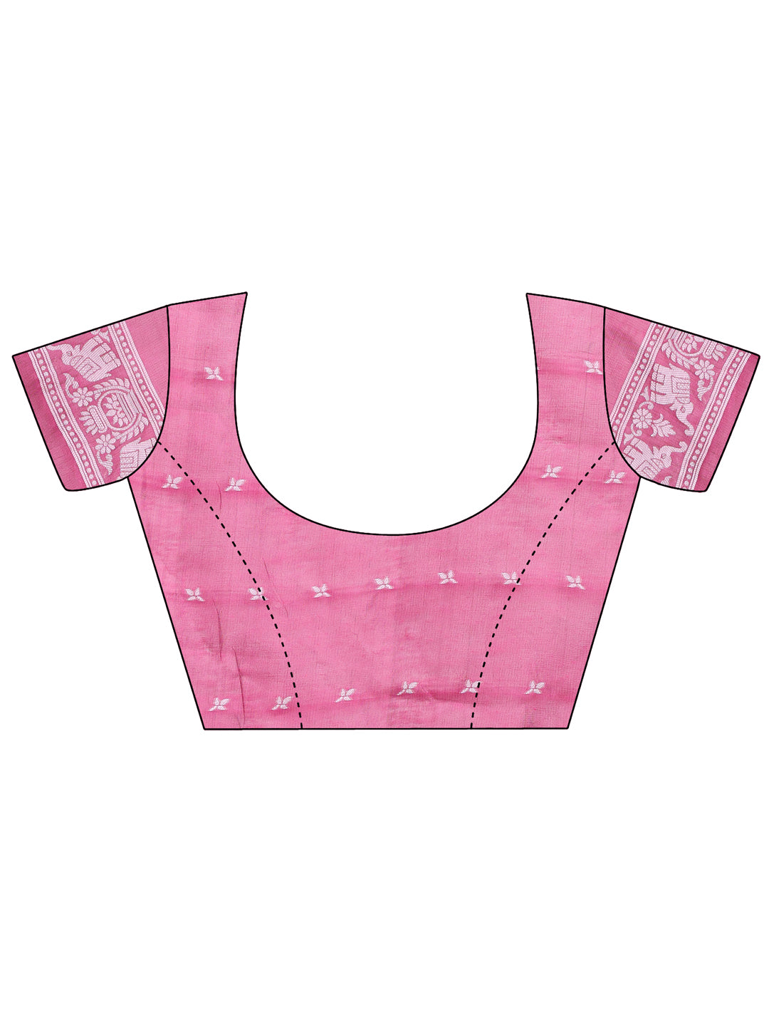 Astita Graceful Pink Printed Saree - A Symphony of Culture and Feminine Charm - Distacart