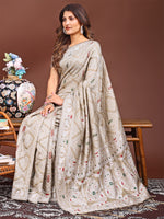Thumbnail for Astita Graceful Brown Printed Saree - A Symphony of Culture and Feminine Charm - Distacart