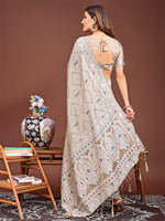 Thumbnail for Astita Graceful Brown Printed Saree - A Symphony of Culture and Feminine Charm - Distacart