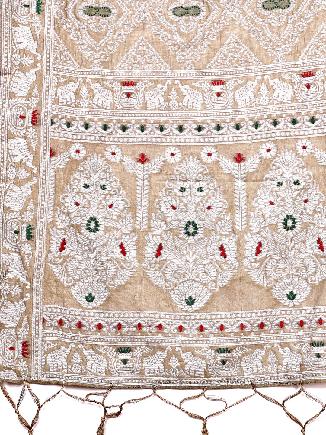Astita Graceful Brown Printed Saree - A Symphony of Culture and Feminine Charm - Distacart